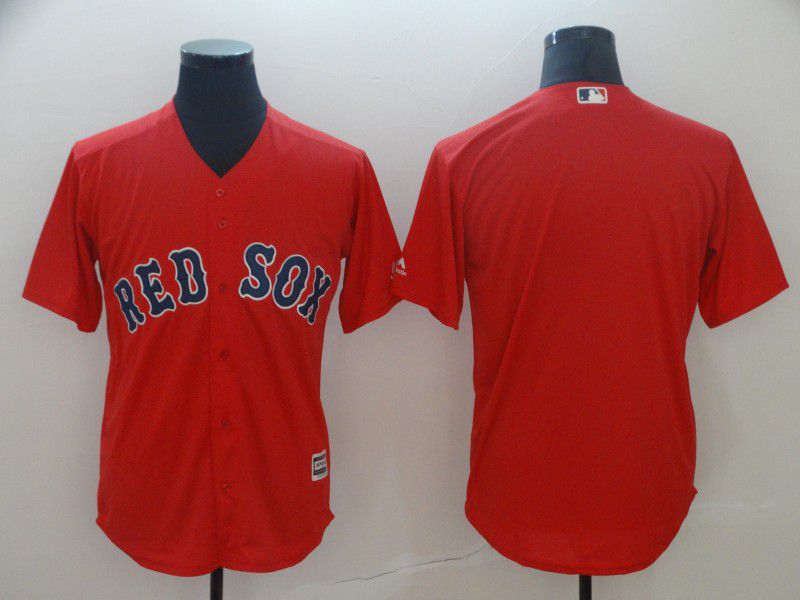 Men Boston Red Sox Blank Red Game MLB Jerseys